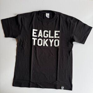 EAGLE TOKYO Black Graphic Logo T-Shirt – Size XL – Gay Interest Japan Souvenir